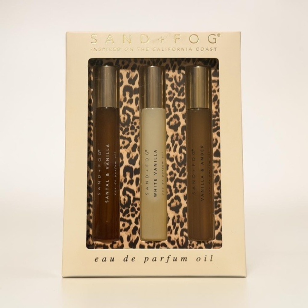 Sand + Fog EDP Oil Set Santal Vanilla, White Vanilla, Vanilla Amber
